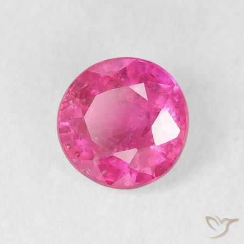 Rubí Magenta intenso natural de 1.16 ct, Redondo, VS-SI