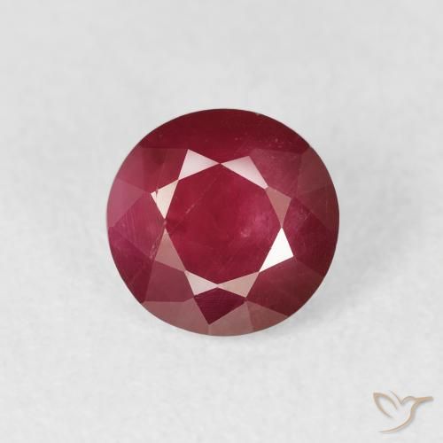 1.63ct Natural Rojo sangre Rubí, Redondo, VS-SI