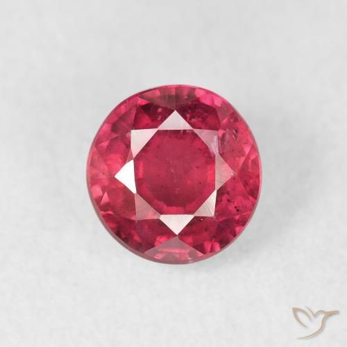 1.36ct Natural Rojo medio Rubí, Redondo, VS-SI