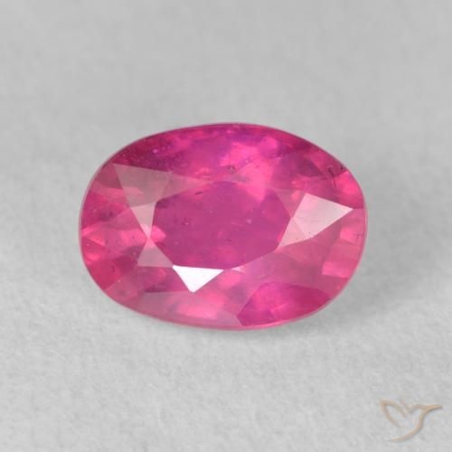 2.20ct Natural Medium Dark-Pink Rubí, Ovalada, VS-SI