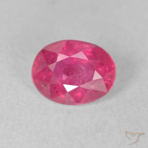 1.53ct Natural Rosado medio Rubí, Ovalada, VS-SI