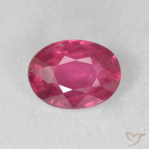 1.56ct Natural Rosa oscuro Rubí, Ovalada, VS-SI