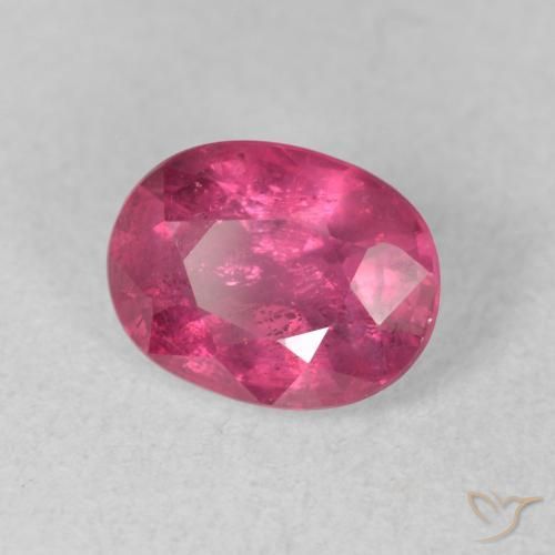 Rubí Rosa oscuro natural de 1.88 ct, Ovalada, VS-SI