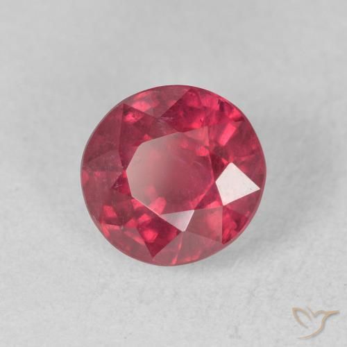Rubí Carmesí intenso natural de 1.84 ct, Redondo, VS-SI