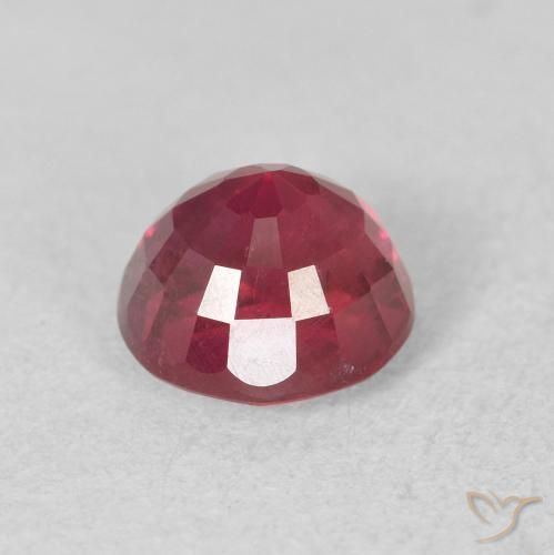 Rubí Carmesí intenso natural de 1.84 ct, Redondo, VS-SI
