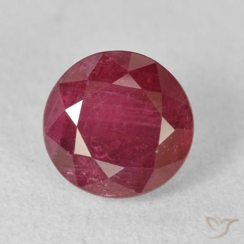 2.74ct Natural Rojo mermelada Rubí, Redondo, VS-SI