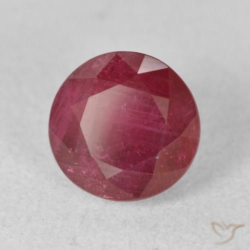 Rubí Rojo mermelada natural de 2.74 ct, Redondo, VS-SI