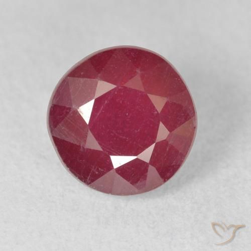 2.67ct Natural Carmesí intenso Rubí, Redondo, VS-SI