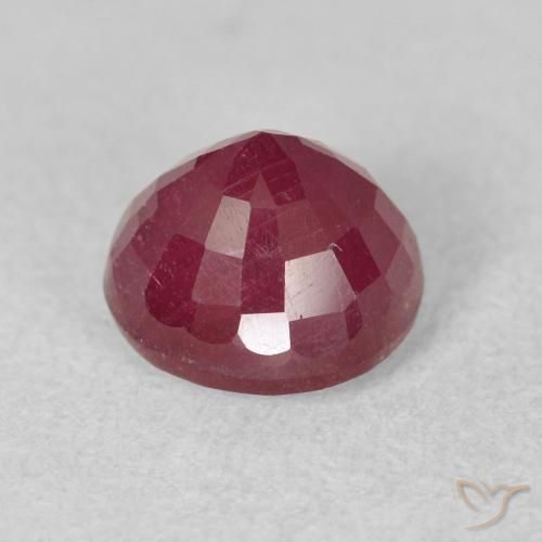 Rubí Carmesí intenso natural de 2.67 ct, Redondo, VS-SI