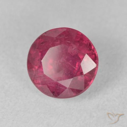 Rubí Rosado rojizo natural de 1.99 ct, Redondo, VS-SI