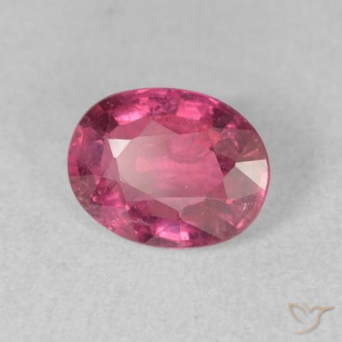Rubí Rosado rojizo natural de 1.59 ct, Ovalada, VS-SI