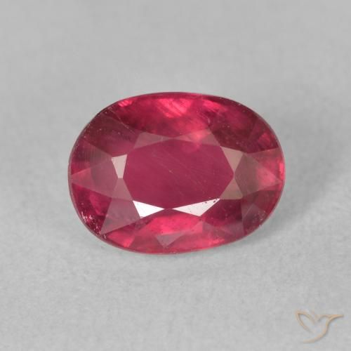 2.01ct Natural Medium Dark-Red Rubí, Ovalada, VS-SI