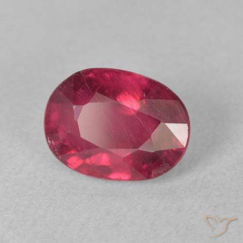 Rubí Medium Dark-Red natural de 2.01 ct, Ovalada, VS-SI