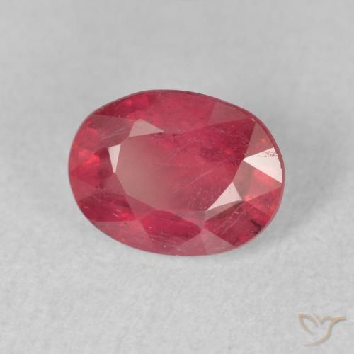Rubí Rojo rosado natural de 2.05 ct, Ovalada, VS-SI
