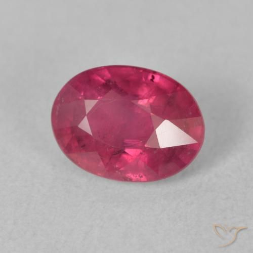 Rubí Rosado rojizo natural de 2.03 ct, Ovalada, VS-SI