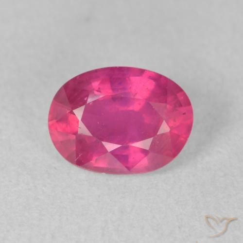 1.53ct Natural Rojo claro Rubí, Ovalada, VS-SI