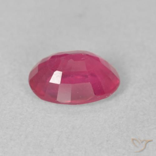 Rubí Rojo claro natural de 1.53 ct, Ovalada, VS-SI