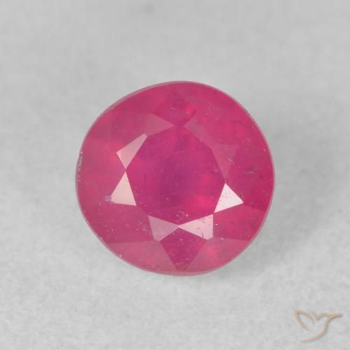 1.19ct Natural Rosado rojizo Rubí, Redondo, VS-SI