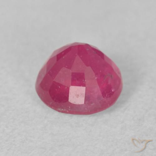 Rubí Rosado rojizo natural de 1.19 ct, Redondo, VS-SI