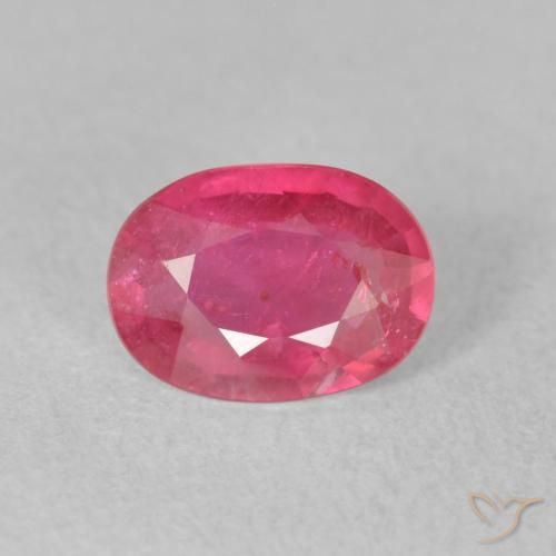 1.26ct Natural Rojo rosado Rubí, Ovalada, VS-SI