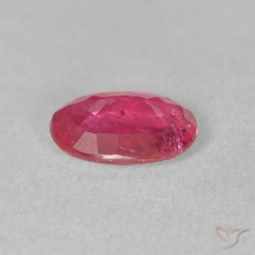 Rubí Rojo rosado natural de 1.26 ct, Ovalada, VS-SI
