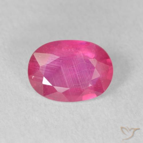 1.36ct Natural Rosado rojizo Rubí, Ovalada, VS-SI
