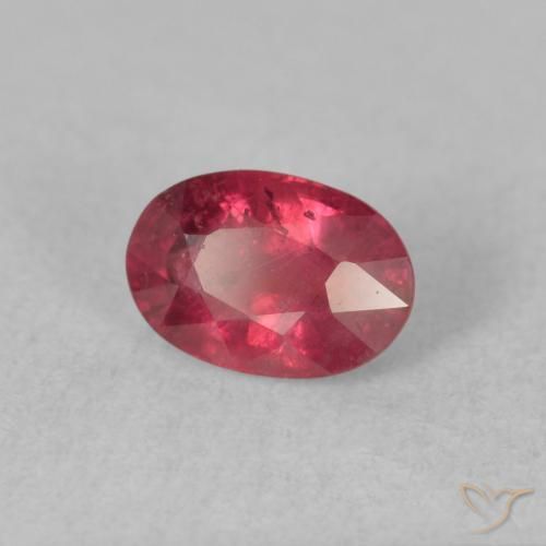 Rubí Rosado rojizo natural de 1.45 ct, Ovalada, VS-SI