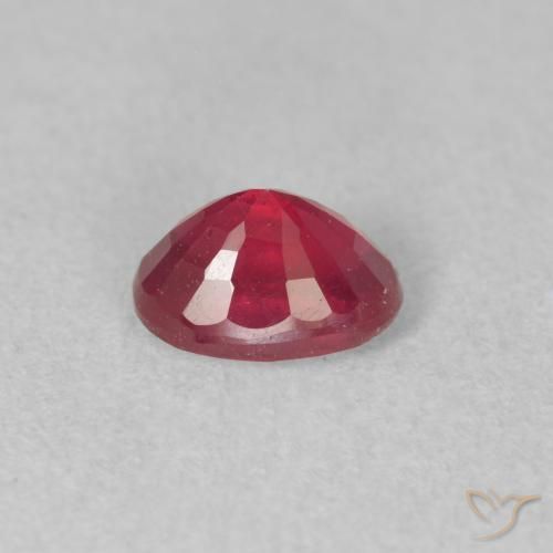 Rubí Rosado rojizo natural de 1.12 ct, Ovalada, VS-SI