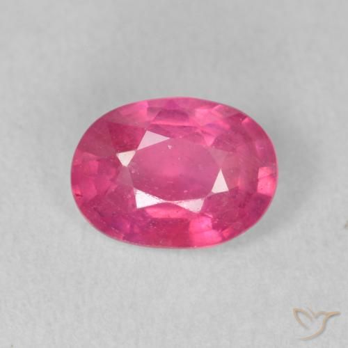 1.55ct Natural Rosado medio Rubí, Ovalada, VS-SI