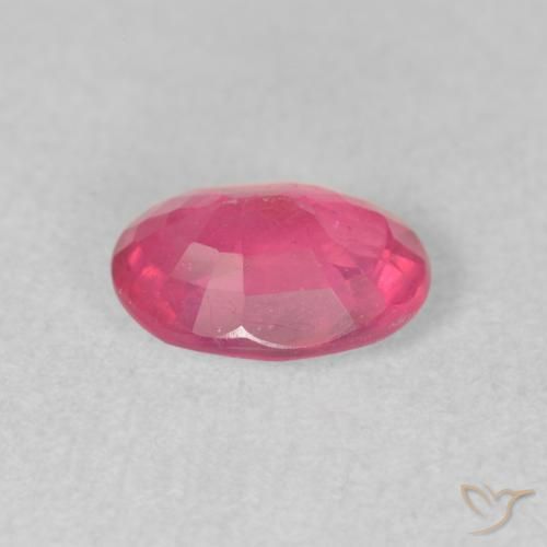 Rubí Rosado medio natural de 1.55 ct, Ovalada, VS-SI