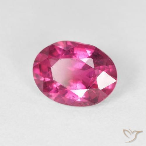 Rubí Rosado intenso natural de 2.17 ct, Ovalada, VS