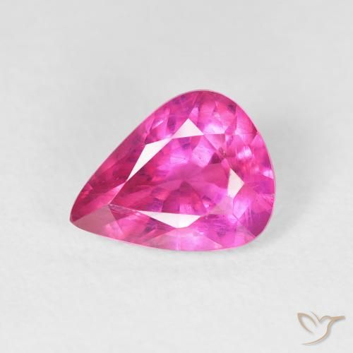 2.09ct Natural Magenta intenso Rubí, En forma de pera, VS
