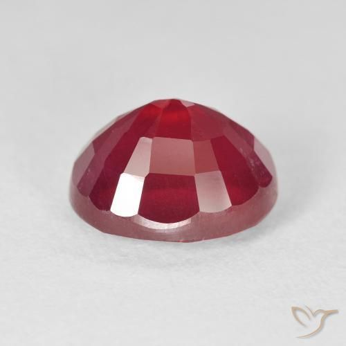 Rubí Rojo mermelada natural de 6.53 ct, Ovalada, VS