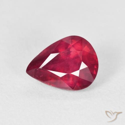 2.72ct Natural Carmesí intenso Rubí, En forma de pera, VS