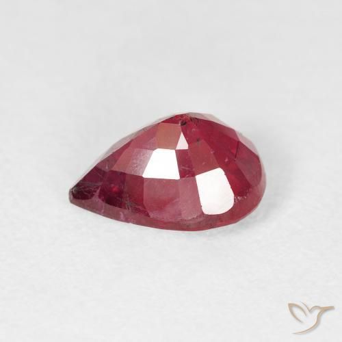Rubí Rojo mermelada natural de 2.34 ct, En forma de pera, VS-SI