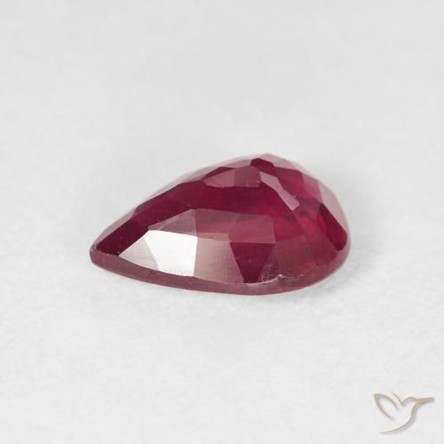 Rubí Rosado rojizo intenso natural de 1.99 ct, En forma de pera, VS