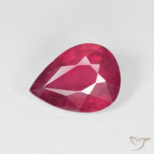 2.04ct Natural Rosado rojizo intenso Rubí, En forma de pera, VS