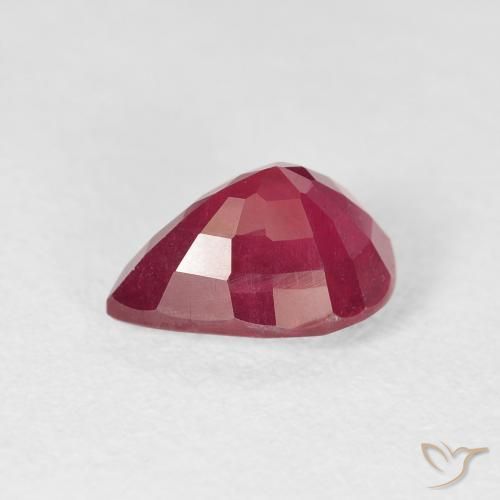 Rubí Carmesí intenso natural de 2.58 ct, En forma de pera, VS