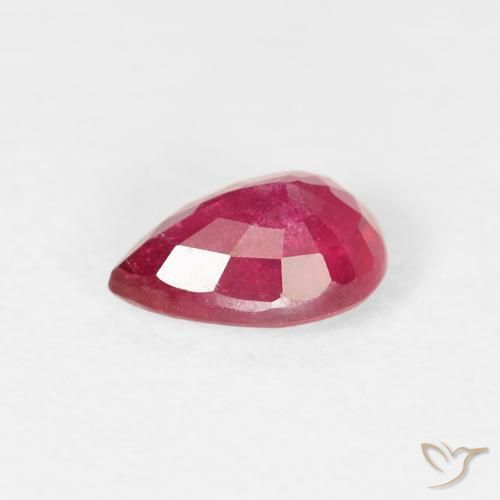 Rubí Rojo mermelada natural de 1.02 ct, En forma de pera, VS-SI