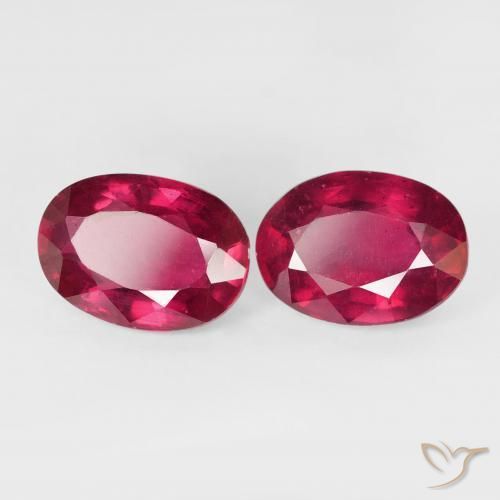 Gemas de Rubí Rojo mermelada natural de 3.61 ct, Ovalada, VS