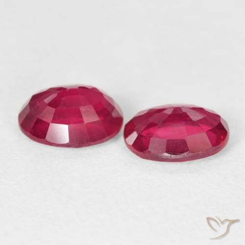 Gemas de Rubí Rojo mermelada natural de 3.61 ct, Ovalada, VS