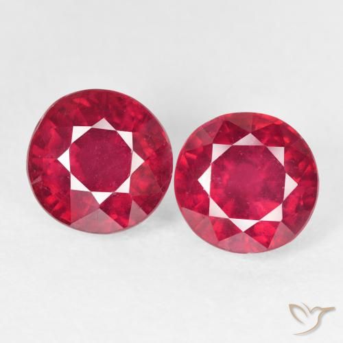 4.48ctw Natural Rojo mermelada Rubí, Redondo, VS