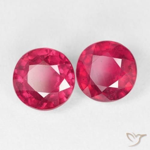 Gemas de Rubí Rojo mermelada natural de 2.70 ct, Redondo, VS-SI