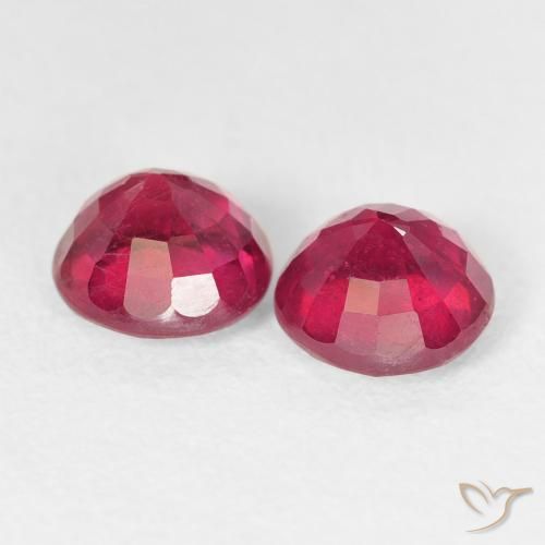 Gemas de Rubí Rojo mermelada natural de 2.70 ct, Redondo, VS-SI