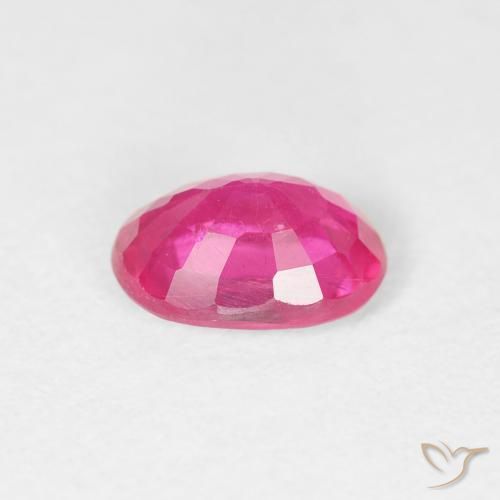 Rubí Rosado intenso natural de 1.19 ct, Ovalada, VS