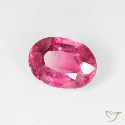 Rubí Magenta intenso natural de 1.39 ct, Ovalada, VS