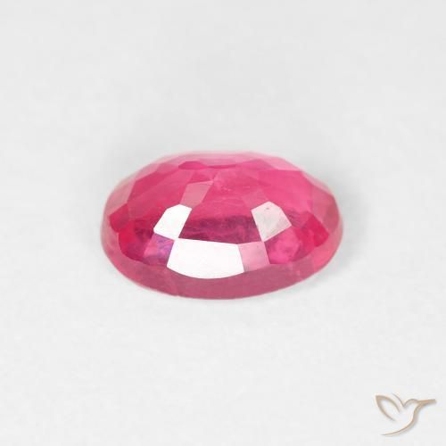 Rubí Rosado intenso natural de 1.14 ct, Ovalada, VS