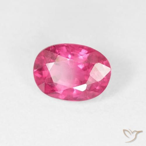 Rubí Magenta intenso natural de 1.18 ct, Ovalada, VS