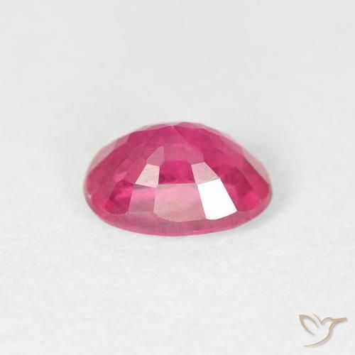 Rubí Magenta intenso natural de 1.18 ct, Ovalada, VS