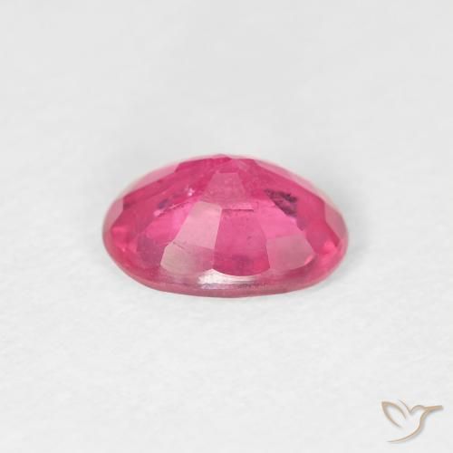 Rubí Medium Dark-Pink natural de 1.06 ct, Ovalada, VS